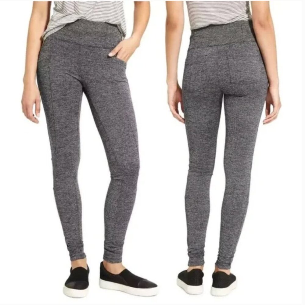 Athleta herringbone‎ metro high waisted leggings LP